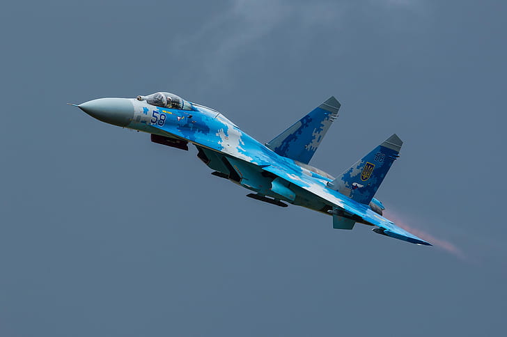 Fighter, Ukraine, The fast and the furious, Su-27, Ukrainian air force, HD wallpaper