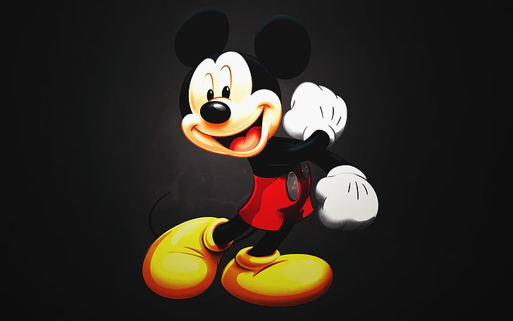 HD wallpaper: Walt Disney's Mickey Mouse illustration, cartoon, children,  studio shot | Wallpaper Flare