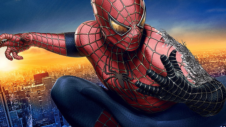 Marvel Spider-Man wallpaper, Movie, Symbiote, Spider Man 3, sunset, HD wallpaper