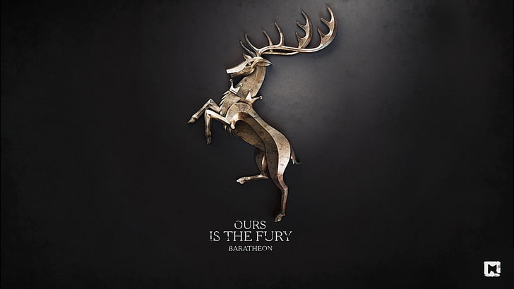 Ours Is The Fury logo, Game of Thrones, House Baratheon, sigils, HD wallpaper