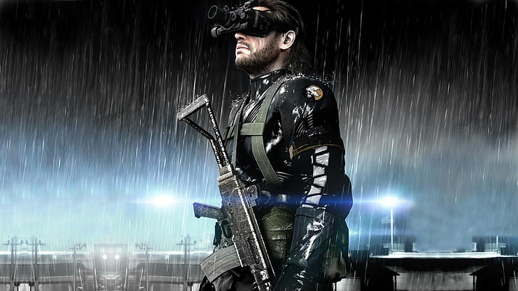 metal gear solid v ground zeroes big boss video games, one person