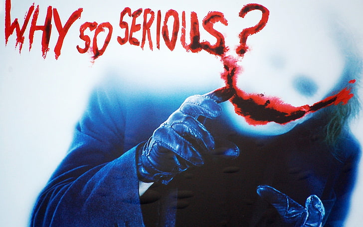Joker poster, Batman, The Dark Knight, movies, gloves, blurred, HD wallpaper