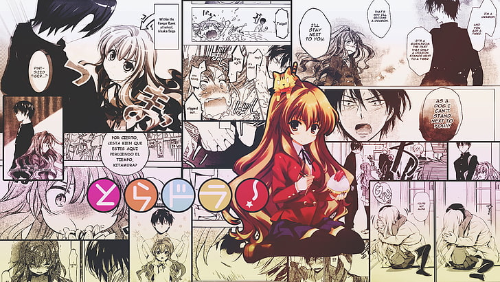 HD wallpaper: Toradora!, anime girls, manga, Aisaka Taiga