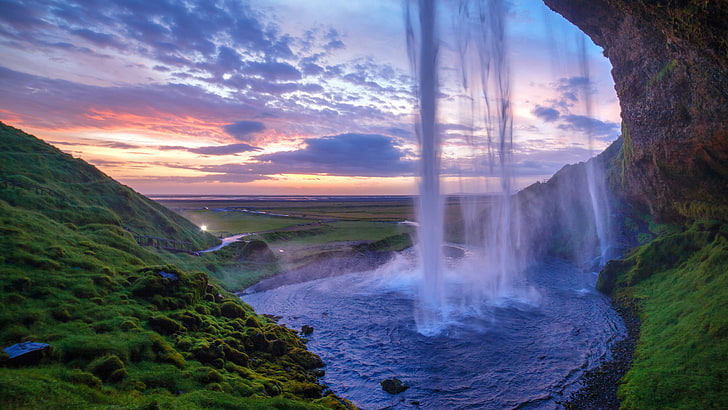 8k  waterfall nature beauty, scenics - nature, beauty in nature, HD wallpaper