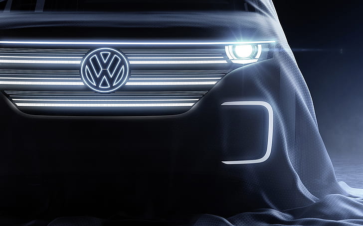 Volkswagen, concept cars, vehicle, lights, electric car, HD wallpaper