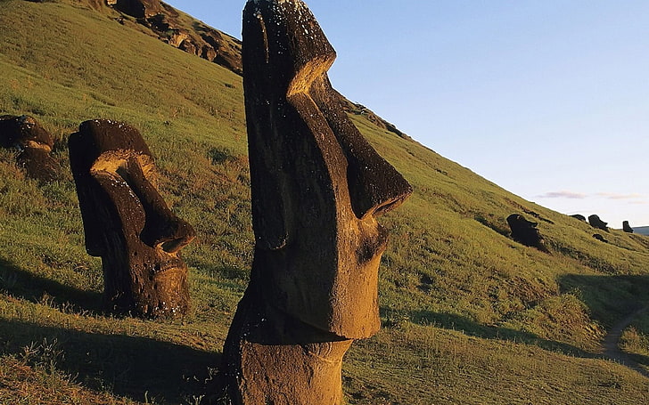Easter Island, Moai, Statue, HD wallpaper