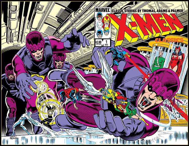 comics, X-Men, Sentinel, Iceman, Havok, Angel (Marvel Comics), HD wallpaper