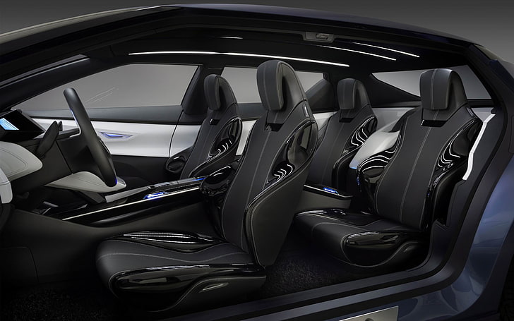 2013 Nissan Friend-ME Concept Auto HD Desktop Wall.., black vehicle seats