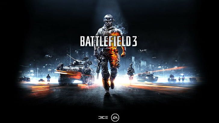 Battlefield 3, video games, soldier, tank