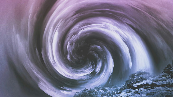 sky, tropical cyclone, phenomenon, computer wallpaper, vortex, HD wallpaper