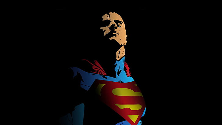 Superman, superhero, DC Universe, DC Comics, artwork, simple background