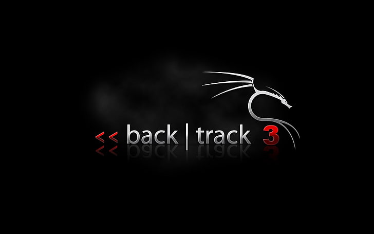Back Track 3 poster, Linux, dark, text, western script, black background
