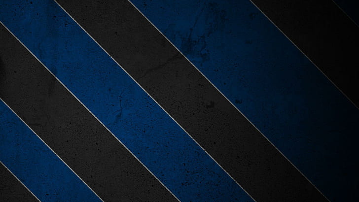 Black and blue stripes, blue and black stripe textile, abstract, HD wallpaper