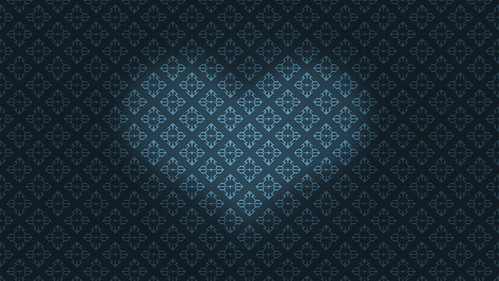 white and black area rug, heart, pattern, minimalism, blue, backgrounds, HD wallpaper