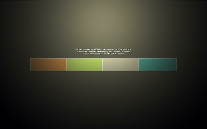 Owl City - Fireflies lyrics, green brown and grey graphics, typography, HD wallpaper
