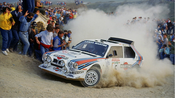 wrc, rally cars, 1986 (Year), Lancia Delta, Biasion, San Remo