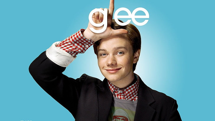 glee, one person, smiling, headshot, adult, studio shot, colored background, HD wallpaper
