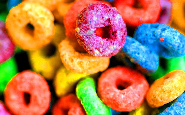 macro, food, sweets, candies, food and drink, multi colored