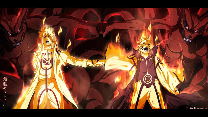Hd Wallpaper Naruto Uzumaki Digital Wallpaper Anime Flame