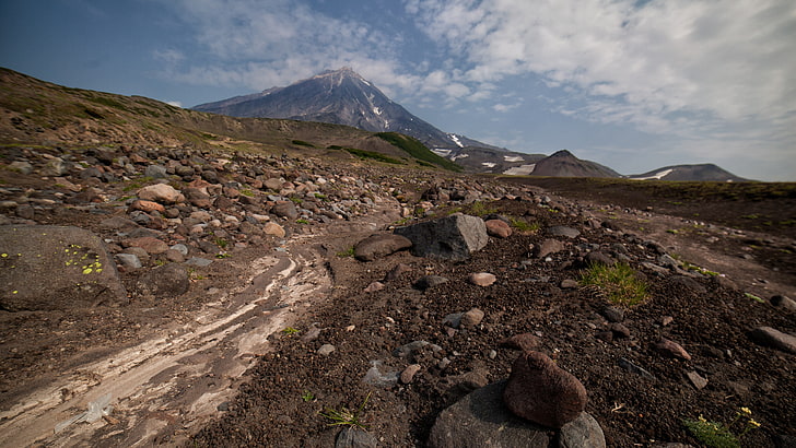 kamchatka mountain  hd, sky, scenics - nature, cloud - sky, HD wallpaper