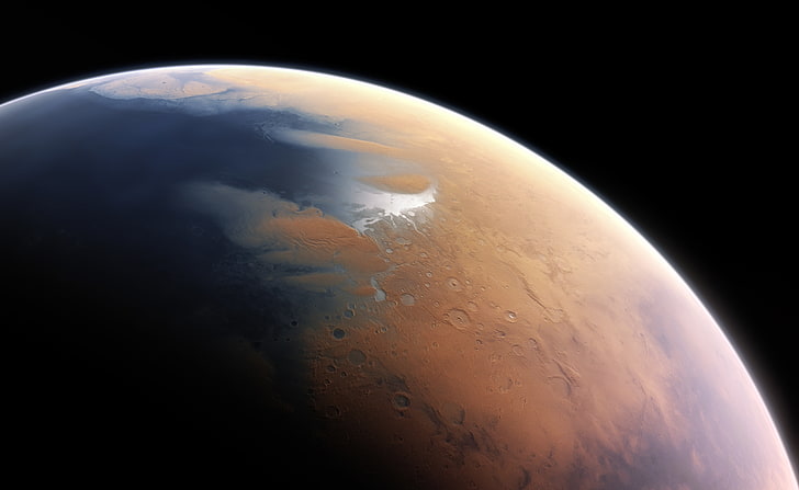 Mars, space, planet, planet earth, sky, planet - space, nature, HD wallpaper