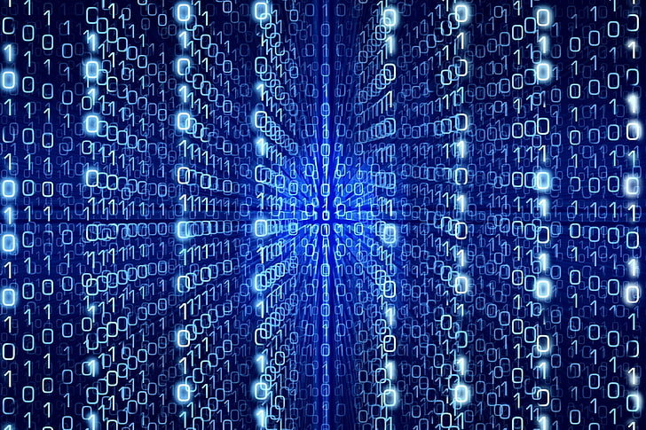 HD wallpaper: matrix pictures, cyberspace, blue, data, binary code,  technology | Wallpaper Flare