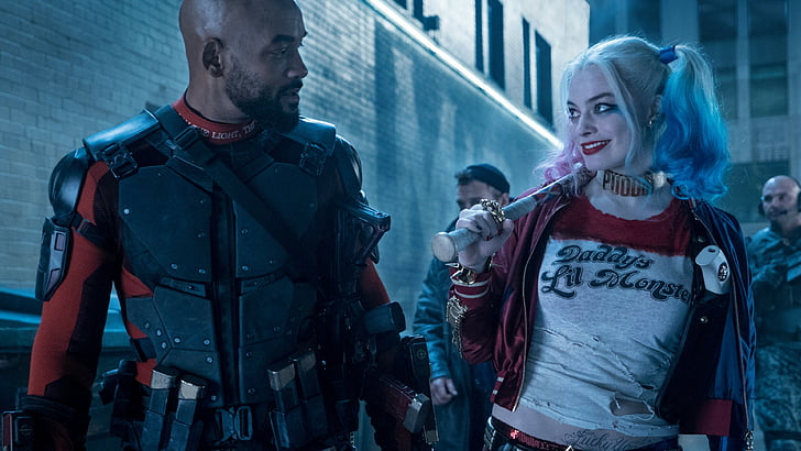 Suicide Squad Harley Quinn and Dead Shot movie scene, Margot Robbie, HD wallpaper