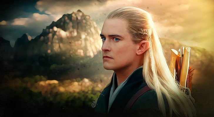 Legolas - The Hobbit, Lord Of The Rings Orlando Bloom, Movies