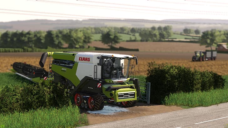 fs19, farming, tractors, Harvest, nature, farming simulator, HD wallpaper