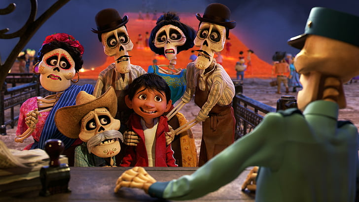 Disney Pixar Coco movie poster, 5k, best animation movies