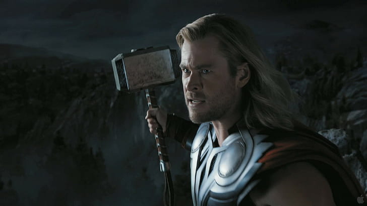 movies, The Avengers, Thor, Chris Hemsworth, Mjolnir, Marvel Cinematic Universe, HD wallpaper