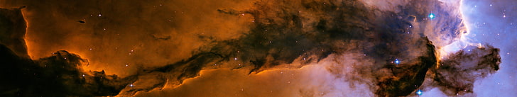 galaxy wallpaper, ESA, Hubble Deep Field, space, nebula, suns, HD wallpaper