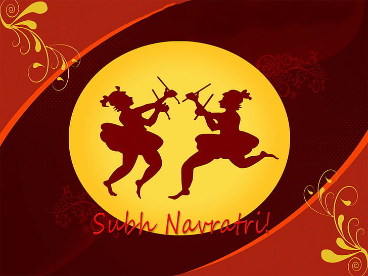 HD wallpaper: Happy Navratri Wishes, Subh Navratri clip art, Festivals /  Holidays | Wallpaper Flare
