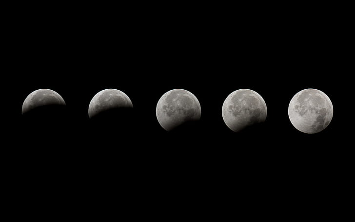 the moon, Eclipse, phase, Lunar Eclipse
