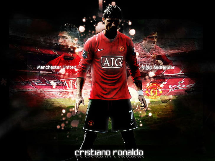 Cristiano Ronaldo Wallpaper Manchester United, celebrity, celebrities, HD wallpaper