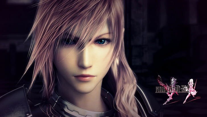 women, blue eyes, Final Fantasy XIII 2, Square Enix, video games