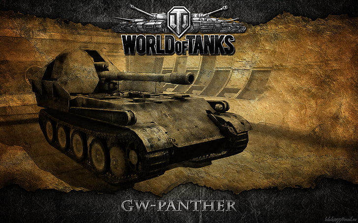 World of Tanks, Germany, SAU, WoT, GW Panther, art, text, communication HD wallpaper