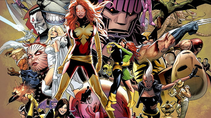 X-Men, Cyclops (Marvel Comics), Emma Frost, Phoenix (Marvel Comics), HD wallpaper