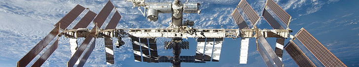 gray space satellite, International Space Station, ISS, NASA, HD wallpaper