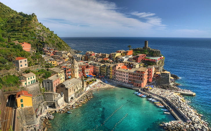 Cinque Terre, Italy, Vernazza, HD wallpaper