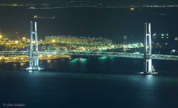 Yokohama Harbor, Asia, Japan, Port, Sony, Bridge, Alpha, kanagawa, HD wallpaper