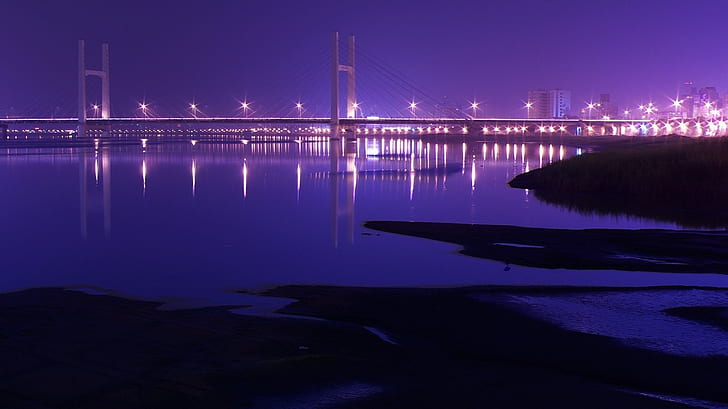 bridge, sea, landscape, HD wallpaper