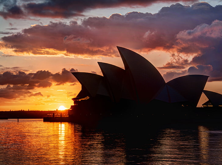 The Skies of Sydney, Oceania, Australia, Pacific, Landscape, Sunset, HD wallpaper