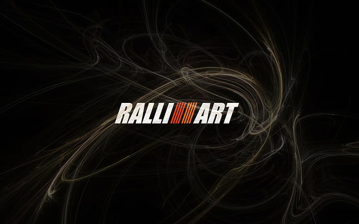smoke, digital art, Mitsubishi, tuning, car, logo, HD wallpaper