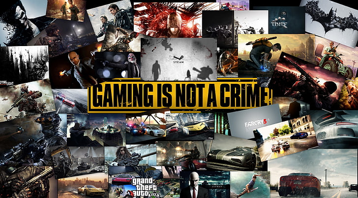 Gameing Is Not A Crime, gaming not is a crime digital wallpaper