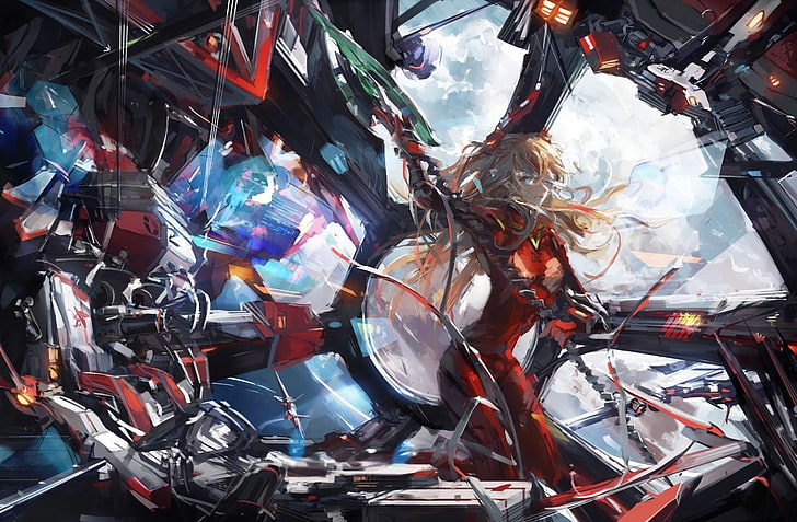 Hd Wallpaper Black And Red Motorcycle Engine Anime Neon Genesis Evangelion Flare - Black And Red Wallpaper Engine