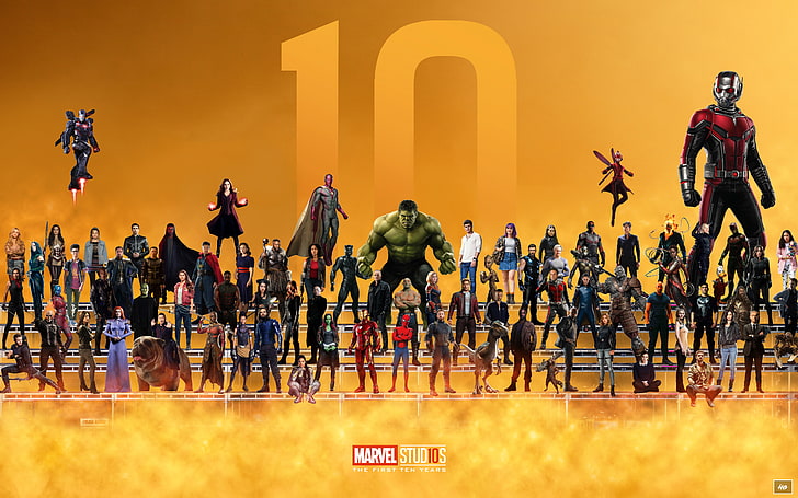 HD wallpaper: 8K, 4K, Superheroes, 10th Anniversary, Marvel Cinematic  Universe | Wallpaper Flare