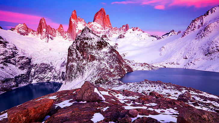 freezing, mount fitz roy, cerro fitz roy, southern patagonian ice field