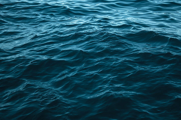 depth, ocean, ripples, sea, water, waves, HD wallpaper