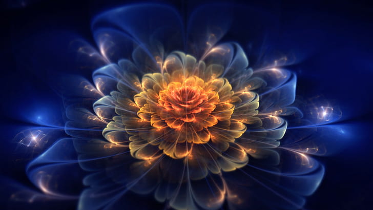 fractal, abstract, fractal flowers